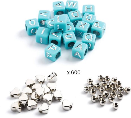 Coffret perles alphabet Djeco 1000 perles