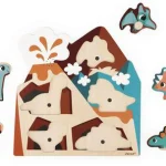 Puzzle sonore Dinosaures Janod, 5 pièces
