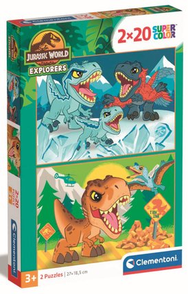Puzzle 2 x 20 pièces Jurassic World Clementoni