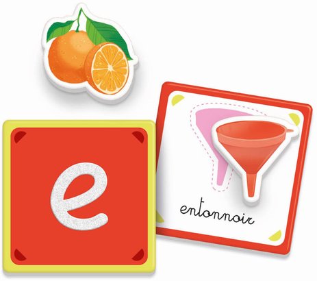 Lettres tactiles rugueuses Montessori Clementoni