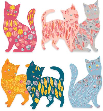 Stickers à décorer Djeco Les Jolis Chats d'Élodie