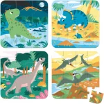 4 puzzles évolutifs Dinosaures Janod