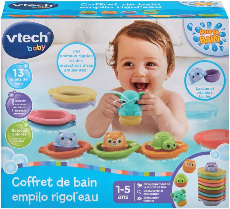 Coffret de Bain Empilo Rigol'eau VTech Baby