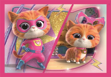 Puzzle 4 en 1 Super Kitties Clementoni