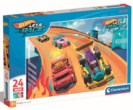 Puzzle Maxi 24 pièces Hot Wheels Clementoni