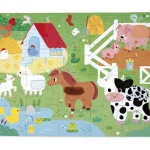 Puzzle tactile Ferme Janod, 20 pièces