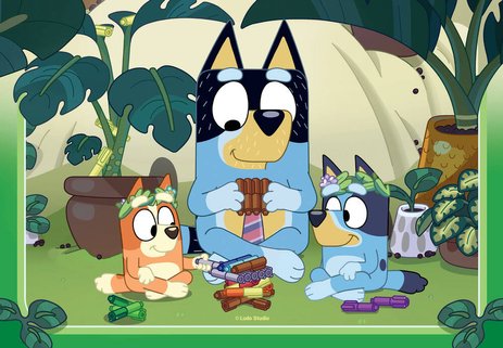 Puzzles 2 x 24 pièces C'est parti avec Bluey Ravensburger