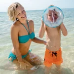 Seau de plage gonflable Intex à fond transparent