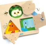Planche à verrous Montessori Djeco Lockbasic