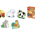 5 puzzles évolutifs Ferme Janod