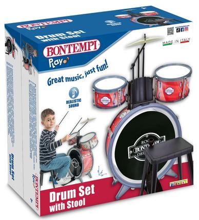 Batterie enfant Bontempi Rock Drummer 3 fûts