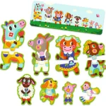 8 puzzles 2 pièces Grands et Petits Djeco