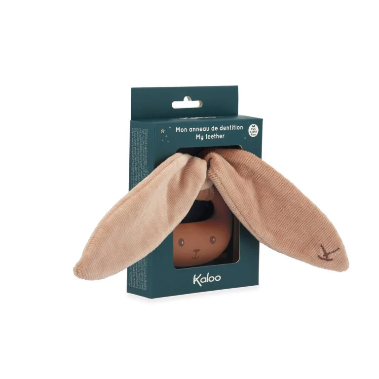 Anneau de Dentition Lapin Silicone Kaloo (Terracotta, Crème)