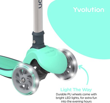 Trottinette 3 roues Yvolution Y Glider Air (Vert)