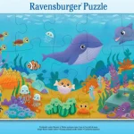 Puzzle Cadre 15 pièces Petits animaux sous l'eau Ravensburger