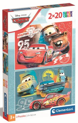 Puzzle 2 x 20 pièces Cars Clementoni